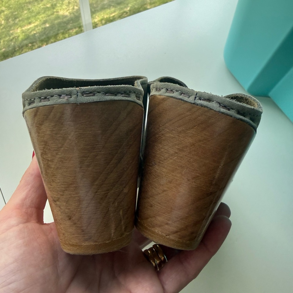 No. 6 Gray Suede Mules - Picture 5 of 5